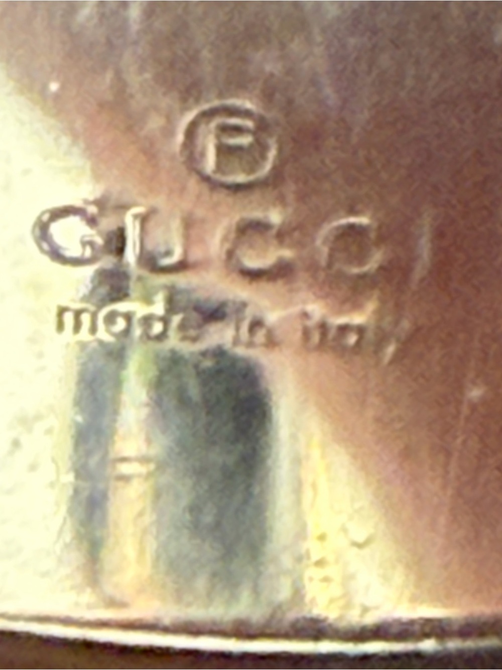 Gucci Unisex Cutout G Logo Band Ring - Sterling Silver - Picture 6 of 9